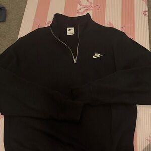 Nike Men's Zip-Up Black Sweater